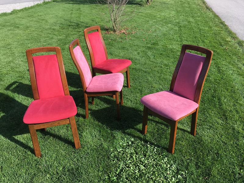 Holz Stühle von Girsberger neu beziehen